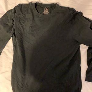 LL Bean Long Sleeve Shirt Black Large